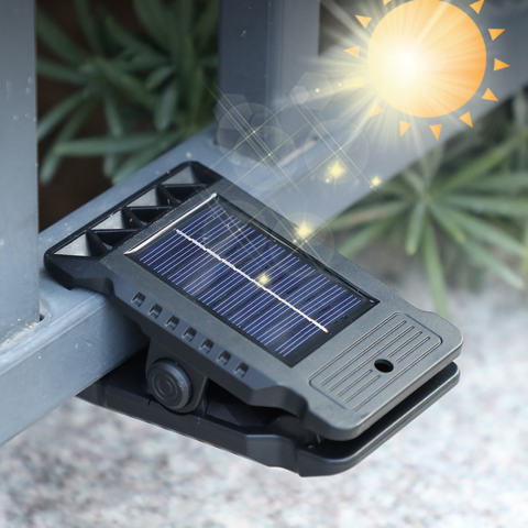 1434383-2 4 pcs Solar Powered Wall Lamps with Clamp – COB Panel LED - Free Shipping