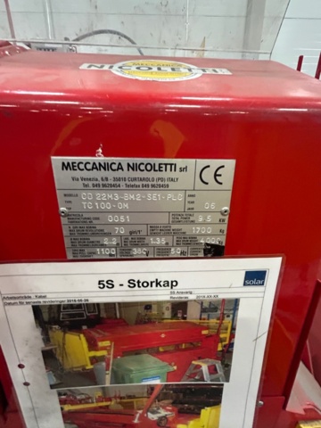 1388993-13 Complete cable reeling line - Meccanica Nicoletti CD-22M3 + OA10Q