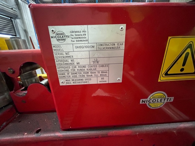 1388993-14 Complete cable reeling line - Meccanica Nicoletti CD-22M3 + OA10Q