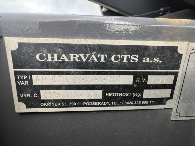1434415-22 Lastväxlarsläp CHARVÁT CTS 3500 kg