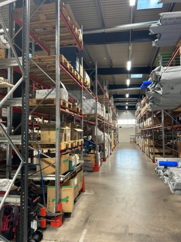 1344179-5 Pallställ / Stallage från Brännehylte 9 sektioner à ca 25 meter