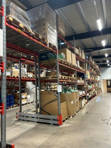 1344179-7 Pallställ / Stallage från Brännehylte 9 sektioner à ca 25 meter