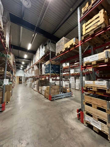 1344179-8 Pallställ / Stallage från Brännehylte 9 sektioner à ca 25 meter