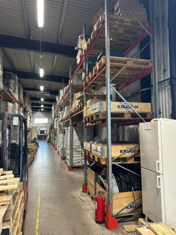 1344179-9 Pallställ / Stallage från Brännehylte 9 sektioner à ca 25 meter