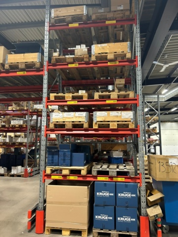 1344179-10 Pallställ / Stallage från Brännehylte 9 sektioner à ca 25 meter