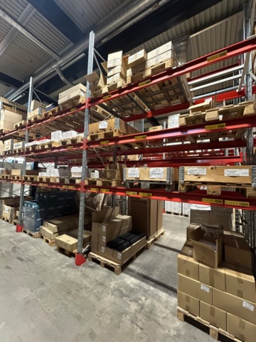 1344179-23 Pallställ / Stallage från Brännehylte 9 sektioner à ca 25 meter