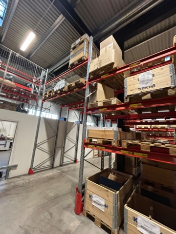 1344179-24 Pallställ / Stallage från Brännehylte 9 sektioner à ca 25 meter