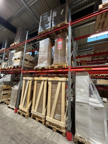 1344179-26 Pallställ / Stallage från Brännehylte 9 sektioner à ca 25 meter