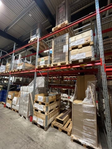 1344179-27 Pallställ / Stallage från Brännehylte 9 sektioner à ca 25 meter