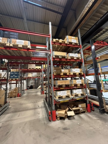 1344179-30 Pallställ / Stallage från Brännehylte 9 sektioner à ca 25 meter