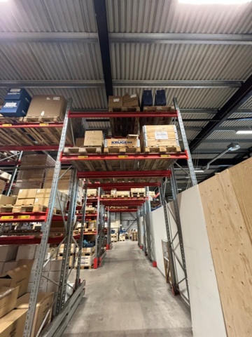 1344179-34 Pallställ / Stallage från Brännehylte 9 sektioner à ca 25 meter