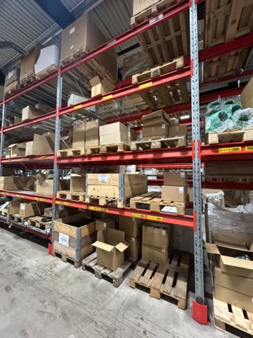 1344179-37 Pallställ / Stallage från Brännehylte 9 sektioner à ca 25 meter