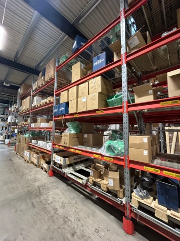 1344179-38 Pallställ / Stallage från Brännehylte 9 sektioner à ca 25 meter