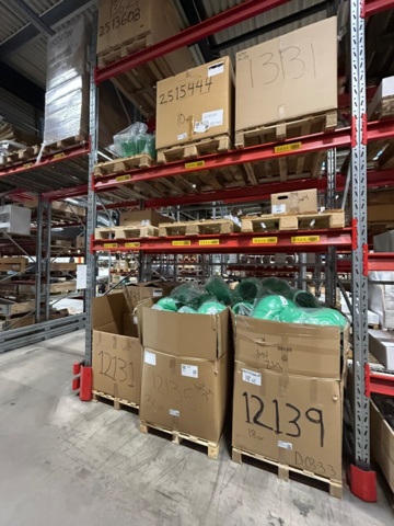 1344179-40 Pallställ / Stallage från Brännehylte 9 sektioner à ca 25 meter