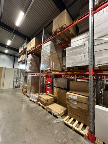 1344179-44 Pallställ / Stallage från Brännehylte 9 sektioner à ca 25 meter