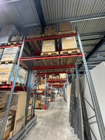 1344179-46 Pallställ / Stallage från Brännehylte 9 sektioner à ca 25 meter