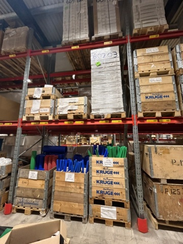 1344179-48 Pallställ / Stallage från Brännehylte 9 sektioner à ca 25 meter