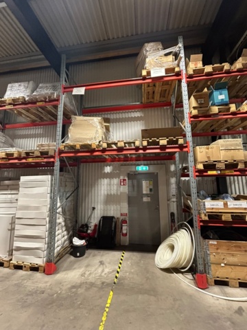 1344179-52 Pallställ / Stallage från Brännehylte 9 sektioner à ca 25 meter