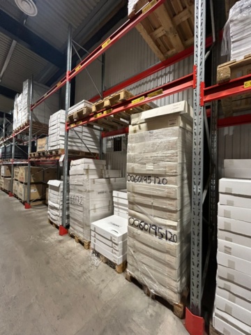 1344179-54 Pallställ / Stallage från Brännehylte 9 sektioner à ca 25 meter