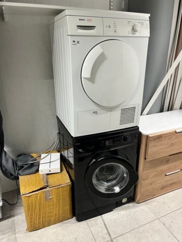 1423924-1 Tvättpelare Cylinda tvättmaskin Bosch Torkrummlare