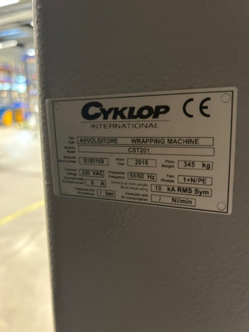 1344180-5 Sträckfilmsmaskin Cyklop International CST201, årsmodell 2018