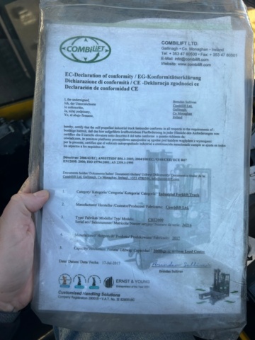 1344183-14 Fyrvägstruck Combilift CBE3000, årsmodell 2017