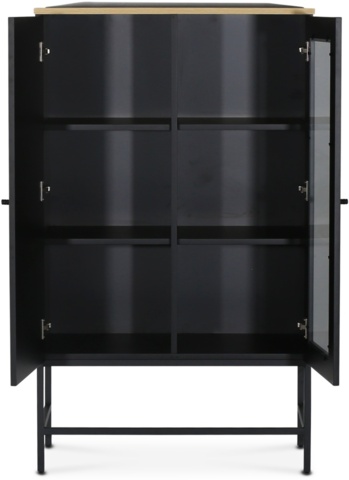 1434519-3 Edge skåp i svart högtryckslaminat (HPL)