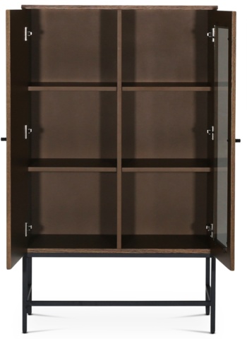 1434522-3 Edge vitrinskåp i smoked oak