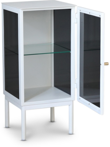 1434524-2 Revel vitt sängbord 75 cm med högerhängd dörr