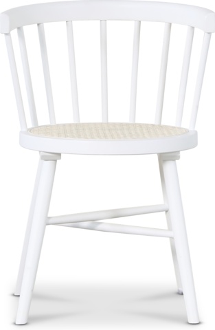 1434535-1 Juno vit pinnstol med rottingsits 4st