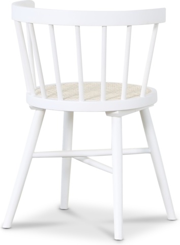 1434535-3 Juno vit pinnstol med rottingsits 4st