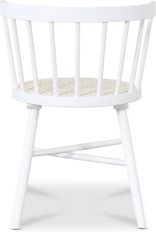 1434535-4 Juno vit pinnstol med rottingsits 4st