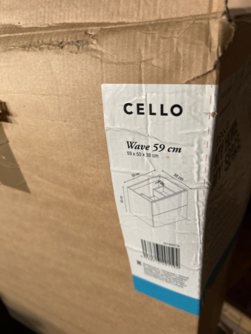 1267741-6 Badrumsinredning: Tvättställsskåp och blandare