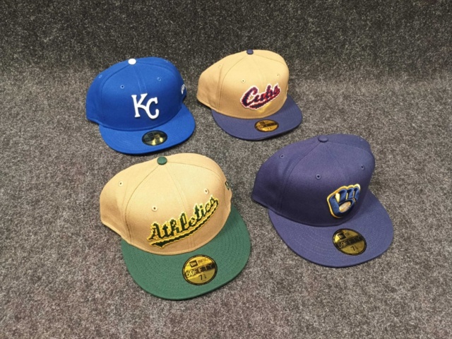 1433357-1 4 st Kepsar New Era, strl 7 5/8 (60,6 cm)