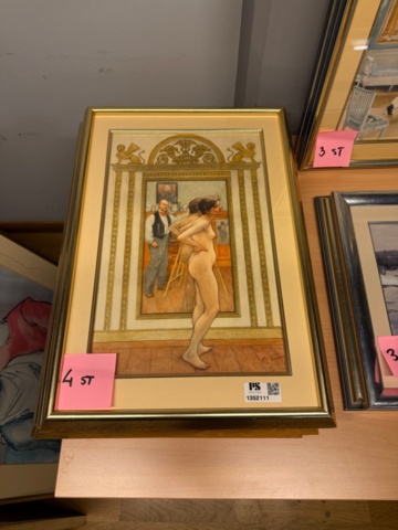 1352111-2 10 st tavlor med 3 motiv, bl.a Carl Larsson se bilder