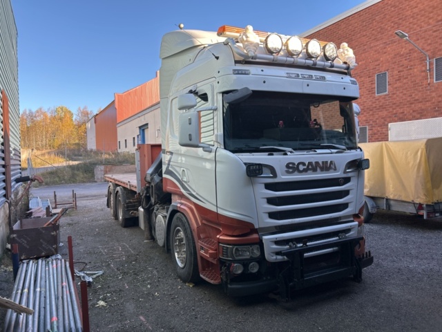 1267757-3 Kranbil Scania R500 6x2 automat 2013 HIAB EP-5 HIPRO #UPPDATERAD#