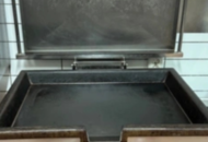 1199686 Height-adjustable frying table, electrically controlled and tiltable