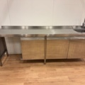 1199693-1 Stor rostfri diskbänk med diskho och blandare
