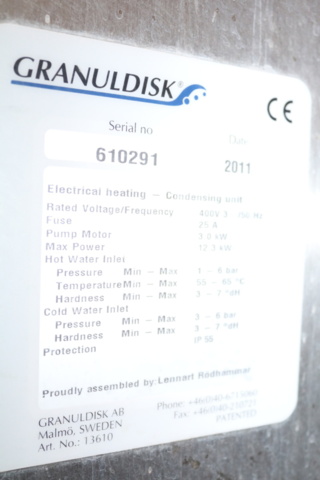 1416637-5 Industrial dishwasher Granule dishwashing Granule flexi. 2011