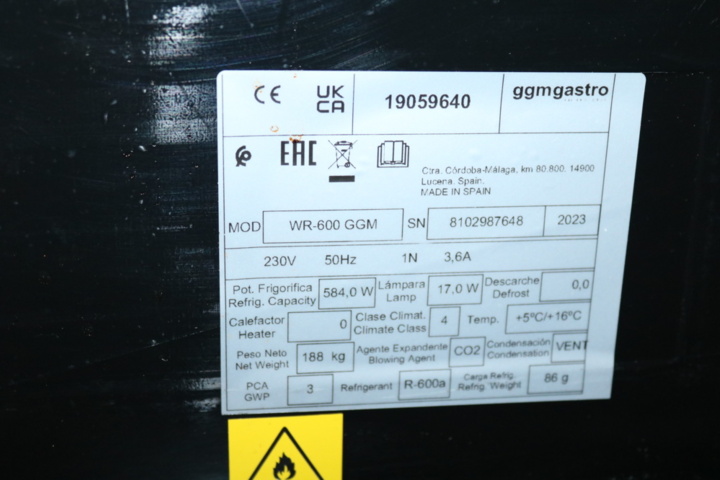 1416638-7 Double wine cooler. GGM Gastro. 2023