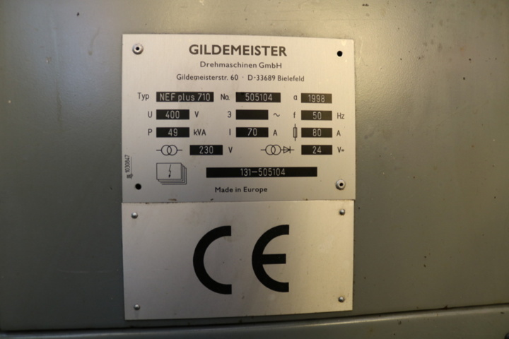 1416639-7 Svarv Gildemeister NEF Plus 710