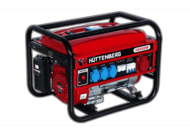 1434840 Bensindriven generator/elverk 2,5 kW - Hüttenberg H8500W