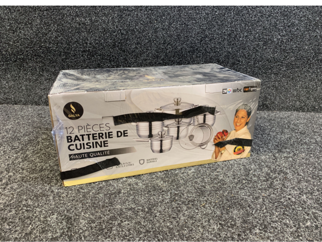 1434868-2 Kastrullset inkl stekpanna i rostfritt stål – 12-delars