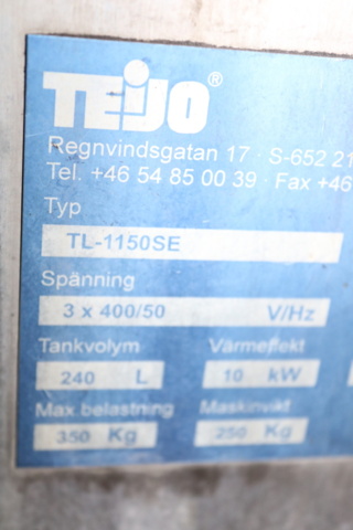 1416640-10 Karuselltvätt Teijo TL 1150 SE. 2001