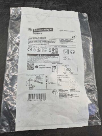 1434304-2 Fotocell, 2 st direkt SN=1,5 m PNP M8 – Telemecanique Sensors, XUM5APXBM8
