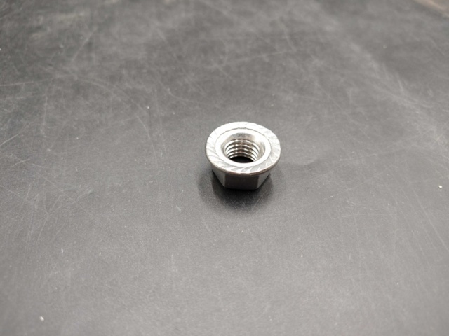 1434308-1 Flange nut, 200 pcs – Novotegra, knurled self-locking, metal