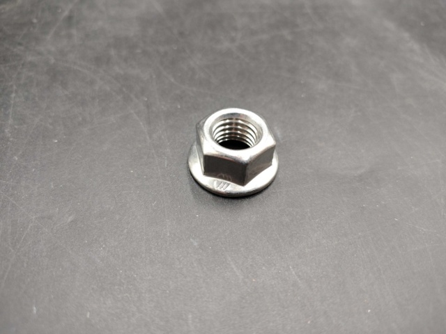 1434308-2 Flange nut, 200 pcs – Novotegra, knurled self-locking, metal