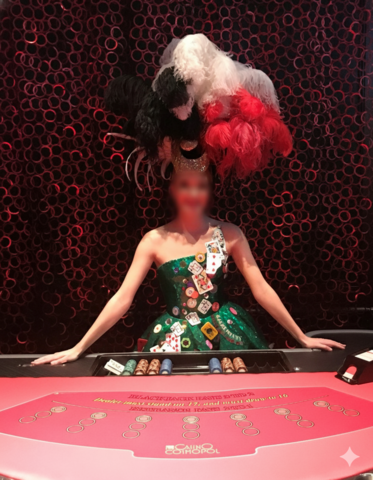 1435043-4 Couture dress from Lars Wallin created for Casino Cosmopol Stockholm