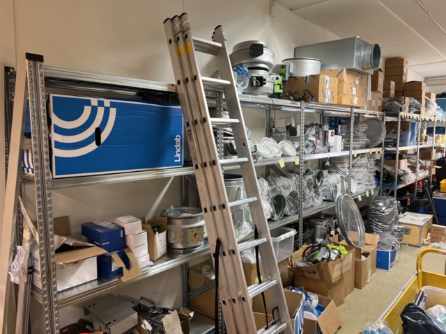 1420199-1 Lager med ventilationsdetaljer - filter, rör, flödeskomponenter m.m.