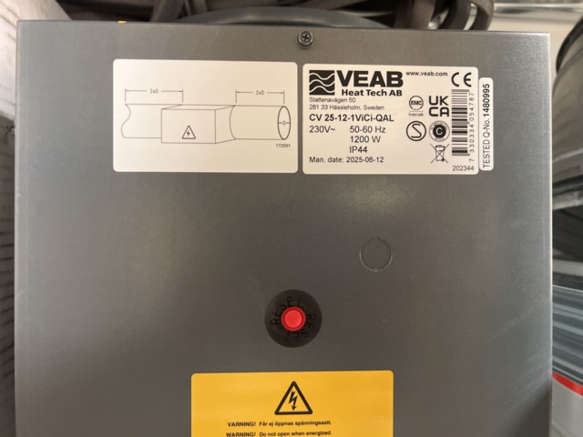 1420199-3 Lager med ventilationsdetaljer - filter, rör, flödeskomponenter m.m.
